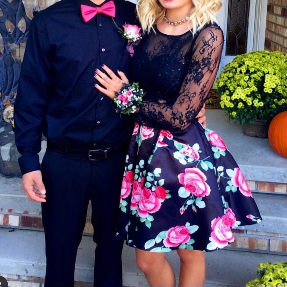 Homecoming dress - TWO PIECE - FLORAL